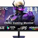 KTC 24 Inch 180Hz/190Hz Gaming Monitor, FHD PC Computer Monitor with Fast IPS Panel, HDR400, 133% sRGB, Bluelight Filter, 2 HDMI & 1 DP Port, Compatible Freesync and Wall Mountable, H24F8 (Black)