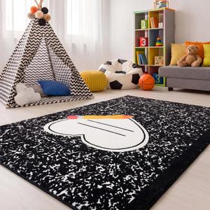 4 x 6 ft Composition Notebook Rug Classroom Decor Educational Area Rug Soft Faux Wool Floor Mat Non Slip Cushion Welcome for Back to School Teacher Party Gift Learning Play Read Corner, 11" x 1'7"