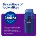 PUR 30-Cup Countertop Water Filter Dispenser, 1 Genuine PUR Filter, 2-in-1 Powerful Filtration, Lasts 2 Months or 40 Gallons, Dishwasher Safe, White/Blue (DS1800Z)