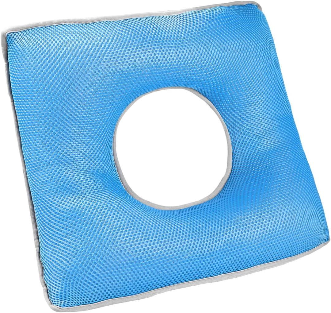 Tailbone Pain Relief Cushion, Donut Pillow Seat for Anti-Bedsore & Sitting Comfort. Wheelchair & Office Chair Cushion with Lift for Legs & Buttocks. for Car, Bed Use