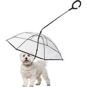 Petleso Umbrella for Small Dogs, Pet Umbrella for Dogs in Rainy Day with Adjustable Leash