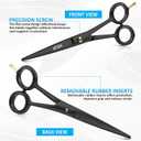 GTEX Hair Scissors, 6.5 inch Black Professional Hair Cutting Scissors for Women Men Adults - Barber Scissor Hair Shears - Super Sharp Haircut Scissor - Tijeras De Peluqueria Profesional