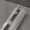 No Tools No Drill Cordless Roman Shades for Indoor Windows 100% Blackout, for Window Size 35" W  64" H Charcoal