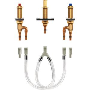 Moen 4794 M-Pact Two-Handle Roman Tub Valve with 10-Inch Center and 1/2-Inch PEX Cold Expansion