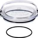 Pool Pump Lid and O-Ring Replacement Compatible with Hayward Power-Flo SPX1500D2A, Clear Pump Strainer Cover for Above Ground Pool Pump