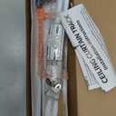 Ceiling Curtain Track, Curtain Track with Roller Hooks, 3ft - 6ft Ceiling Mounted Rail Set for Room Divider, White