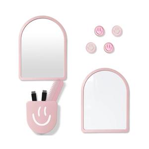 10 pcs - Locker Accessories, Locker Decorations Including Mirrors, whiteboards, Magnets and organizing Supplies. Ideal for Back-to-School Essentials and The Office (10 Pcs - Pink