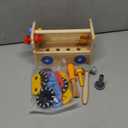 Montessori Kids Tool Set, Wooden Toddler Tool Bench Educational Toys for Ages 2-4, 2 Year Old Boy Gift for Birthday Christmas, STEM Pretend Play Tool Box, Learning Developmental Construction Toys