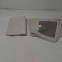 KOUFALL Greige Linen Black Out Curtains Drapes 63 Inches Long for Bedroom 2 Panels Set,Natural Linen Color Room Darkening Blackout 63 Inch Length Living Room Curtains