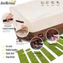 JinHrtoyi 3-Seater Outdoor Couch Cover, 79Wx38Dx35H inches Outdoor Furniture Covers Waterproof,100% Waterproof Heavy Duty Patio Furniture Covers,Beige&Brown Modern Style Outdoor Sofa Cover