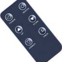 Replacement Remote Control Compatible for Great World Electric Fireplace Heater GW-6088TBT GW-6078TBT