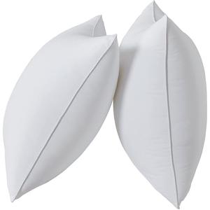 Qeils 18 x 18 Pillow Inserts Set of 2 White Throw Pillow Inserts with Soft Polyester Cover - Rectangle Square Interior Sofa Pillow Inserts Decorative Pillow Insert White Couch Pillow