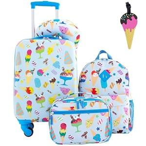 Travelers Club 5 Piece Kids' Luggage Set, Ice Cream