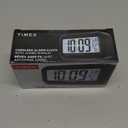 Timex Alarm Clock with Temperature Sensor and Large Display, Battery Operated for Bedroom Runs on 3 AAA Batteries (T108BC) (T108)