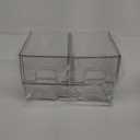 ZHIAI 3 Pack Clear Stackable Cosmetic Organizer with Acrylic Drawers for Cosmetics and Small Items for Dresser, Vanity, Kitchen Cabinet, Pantry, Home Organization and Storage (1long 2 Short)