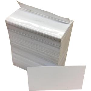White Styrene Label Holder Chips for Gondola Shelves - Reusable Matte Plastic Price Tag Holders with Clear Visibility for Retail Store Displays - 2000-Pieces in 3.25" L x 1.25" H, 10mm