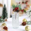 Glass Bud Vase 15 Pcs for Centerpieces Wedding,Home Decor,Bud Vases in Bulk for Flowers,Small Vases for Christmas,Birthday Party,Wedding,Valentine's Day,Mother's Day,Other Events Decorations(Clear)