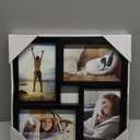 Malden 4-Opening Matted Collage Frame, Displays Four 4x6 Photos, Black