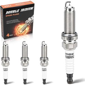 4PCS 95660 Double Iridium Spark Plugs for 17-25 Honda Civic CR-V, 15-24 Volvo S60 S80 S90 V60 V90 XC40 XC60 XC70 XC90, 24-25 Acura Integra, 20-21 Polestar Polestar 1 Replace# ILZKAR8J8SY 122905PAA01