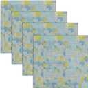 RUVANTI Cloth Napkins Set of 6 Cotton 100%, 18x18 Inches Napkins Cloth Washable, Soft, Absorbent. Cotton Napkins for Parties, Christmas, Thanksgiving, Weddings, Dinner Napkins Cloth - Quarterly