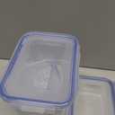 LOCK & LOCK Easy Essentials Food Storage lids/Airtight containers, BPA Free, 14 Piece - Tall Rectangle, Clear