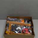 Remote Control Excavator and Dump Truck Toy Set - RC Excavator and Dump Truck with Lights and Sounds - Rechargable Digger Car, Construction Vehicles Toy Set Gifts for Boys Kids