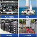 XHF 10PCS 1/0 AWG-5/16 Heavy Duty Battery Lugs with 3:1 Heat Shrink Tubing, Ring Terminals Battery Cable Ends Copper Eyelets Electrical Battery Connectors