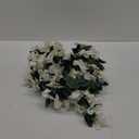 Faux Bougainvillea Artificial Flowers Plants for Outdoors Outside Decoration, 2 PCS White Fake Flowers UV Resistant Look Real Silk Long Trailing Vines for Front Door Porch Planter Patio Garden Yard