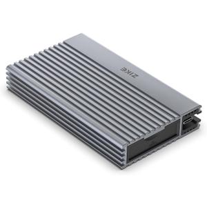 ZIKE ZikeDrive Z666 40Gbps M.2 NVMe SSD Enclosure USB 4.0 up to 3811MB/s Aluminum Case, Compatible with Thunderbolt 4 M.2 M-Key 2280, USB 4 USB 3.2 Gen2/Gen1 PCI-E Gen 4x4 Tool-Free Installation