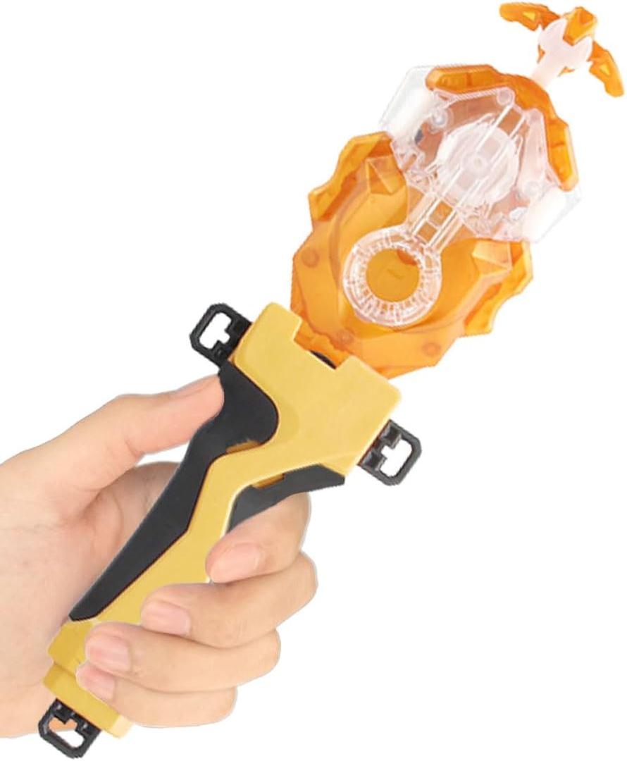 Bey Battling Burst Launcher and Grip, B-184 Left Right Spin String Launcher Grip DB Layer System Compatible with All Bey Burst Series - Golden