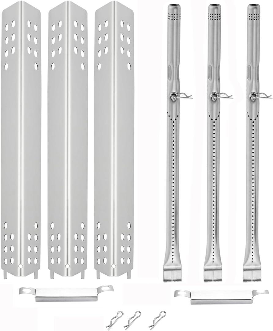 463343015 Heat Tent Burner Replacement Parts for Charbroil Advantage 3 Burner Grill Parts 463464315 463435115 463436815 463370015 Charbroil Performance 3 Burner Gill Parts G458-0018-W1 Heat Shield