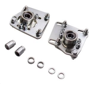 Maxpeedingrods Coilovers Camber Plates Adjustable Front Upper Mount for Ford Mustang 1994-2004, 2PC Camber Plate Silver