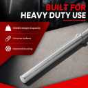 HulkFit Basic Standard Barbell, 1 Inch Barbell Bar for squats, deadlifts, Strength Training, weight lifting and Bench Press