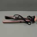 LANDOT Flat Iron Hair Straightener and Curler 2 in 1  Straighten Curl Wave, Ceramic, Dual Voltage, Fast Heat Up, 12 Adjustable Temps(250-450) for All Hair Types (Rose Gold)