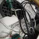 Joliyoou 10FT Christmas Inflatable Decorations, Giant Lighted Ladder Blowups Climbed with Reindeer, Santa, Snowman, C7 String Lights for Xmas Winter Holiday Roofs Trees Balconies Decor