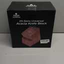 ENOKING Knife Block without Knives, Large Knife Holder- 25 Slots Acacia Wood Universal Knife Block, Butcher Block Countertop for Knife Storage Organizer