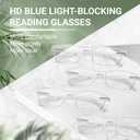 TERAISE Fashion Anti-blue light Reading Glasses Men Women Computer Reader, 4.00X
