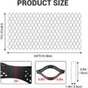 Gravel Grid 8.9x34 FT with 20Pcs Landscape Staples, 3'' Thick Geogrid Ground Grid 2200 lbs per Sq Ft Erosion Control Geo Grid for Driveway, Walkway, Horse Paddock, Patio, Parking Lot, Slope