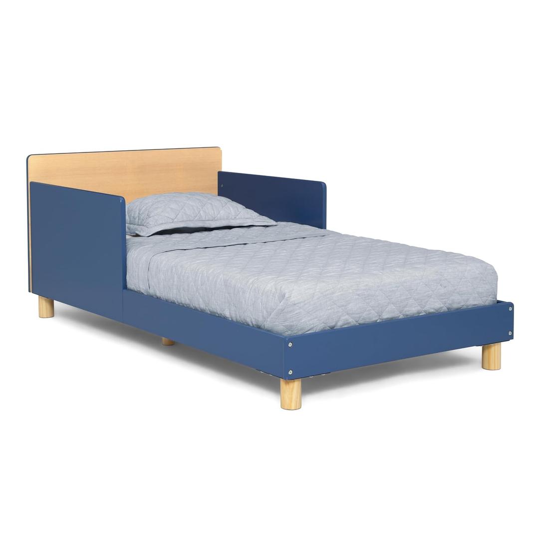 Delta Children - GapKids Wood Toddler Bed with Reversible Headboard - Greenguard Gold Certified, Indigo Blue, Full
