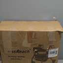 Foldable Rollator Walkers with Seat for Seniors, 450 lb Capacity, 8'' Wheels, 18" Big Seat, 6-Position Height, Heavy-Duty Aluminum Rolling Walker (Gray)