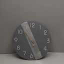 Wall Clock, 8 Inch Modern Wall Clocks Battery Operated, Small Silent Non Ticking Clock Decorative for Kitchen, Bathroom, Bedroom, Desk, Bookshelf (Gray)