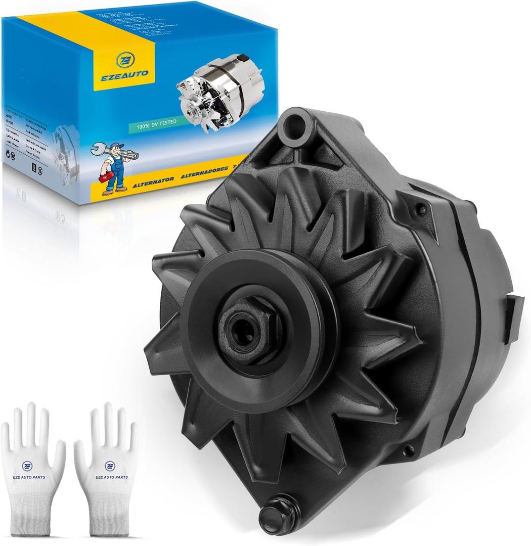 Ezexpreze 120A Upgraded 1 Wire GM Alternator New Self Exciting High Output 10SI SBC BBC for Chevy ADR0335 334-2114 ADR0325 7127-SE105 400-12340 20-102-7