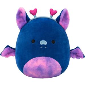 Squishmallows Original 14in Milan The Navy Blue Fruit Bat with Heart Headband  Official Jazwares Plush (Large)