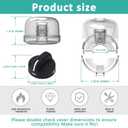 Stove Knob Covers for Child Safety 5 Packs Babepai Upgraded Double-Key Design Universal Size Baby Safety Gas Oven Knob Covers Stove Guard Kid Proofing