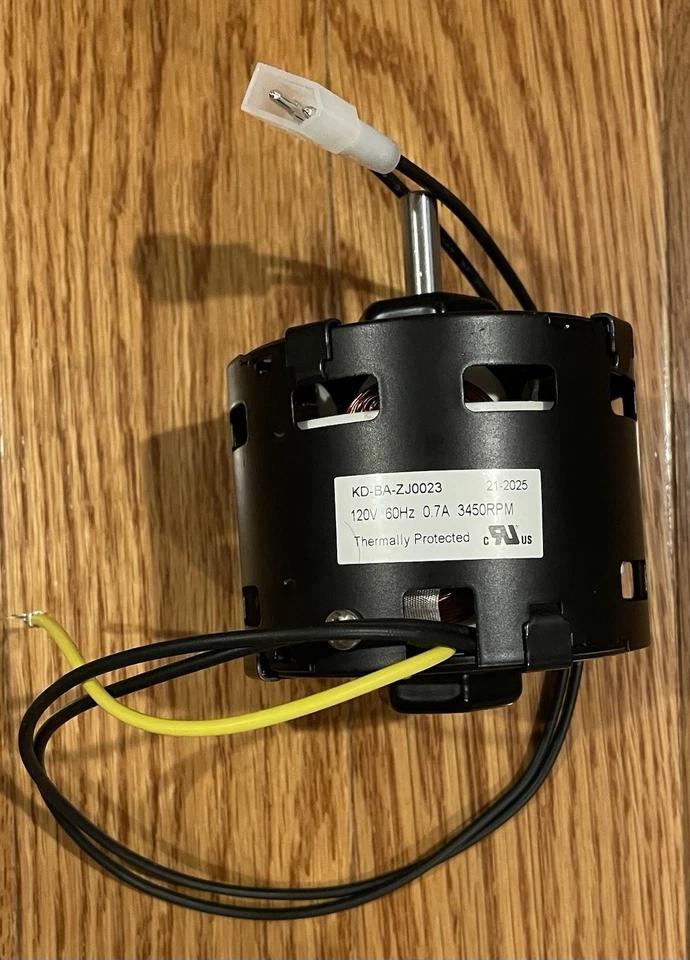 Thermally Protected Power Blower KD-BA-ZJ0023 Fan Motor 120V, 60Hz, 0.7A, and 3450RPM