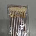 9 Pieces Facial Fan Mask Brushes, Soft Facial Applicator Brushes Tools for Peel Glycolic Makeup for Mud Cream(Champagne)