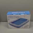 Jasonwell Inflatable Tanning Pool Lounger Float 4 in 1 Sun Tan Tub Sunbathing Lounge Raft Floatie Toys Water Filled Bed Mat Pad for Kids Adult Blow Up Kiddie Ball Pit Pool (XL) (Blue)