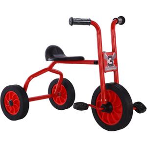 Kids Tricycle for Rider Age 2+,Big Kids Trike with Rubber Wheels,Metal Kids Tricycle Preschool Kids Bike,Inflation-Free Rubber Wheels,Carbon Steel Frame