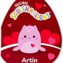 Squishmallows Original 12in Artin The Pink Loch Ness Monster with Hearts  Official Jazwares Valentine Plush (Medium)