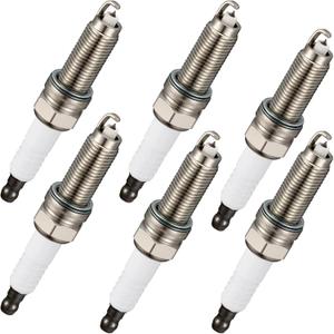 BDFHYK Iridium Spark Plugs Compatible with Honda Accord Crosstour Odyssey Pilot Ridgeline for Acura MDX RDX RL TL TSX ZDX 3.0L 3.5L 3.7L V6 Engine Replacement for 9619, Set of 6